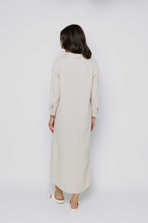Meg-Midi Length Button Up